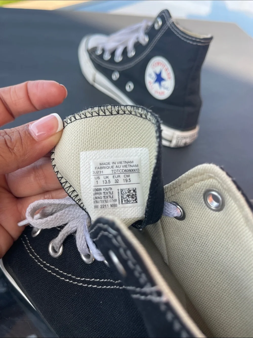 Converse Black & White Kids High Top Sneakers